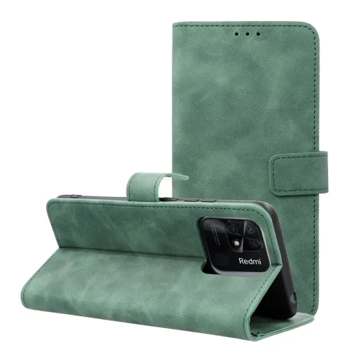 TENDER fliptok Xiaomi Redmi 10C tok zöld