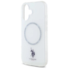 US Polo IML Ring MagSafe iPhone 16 tok - Fehér - 4. kép
