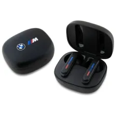 BMW Bluetooth fülhallgató BMBEMIATP20LOK TWS + dokkoló állomás fekete/fekete Logónyomással