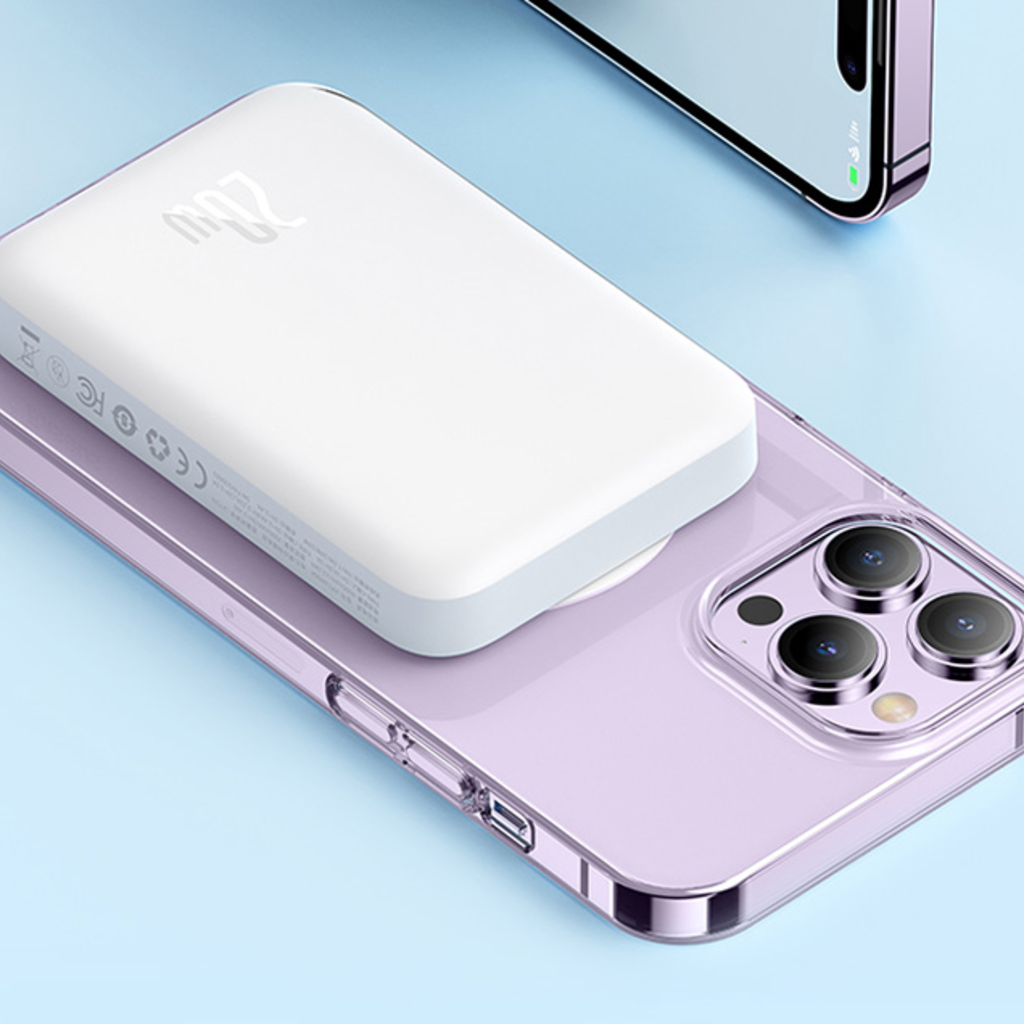 Baseus Magsafe Mini 6000mAh 20W powerbank kábellel Simple Series USB-C - fehér - 14