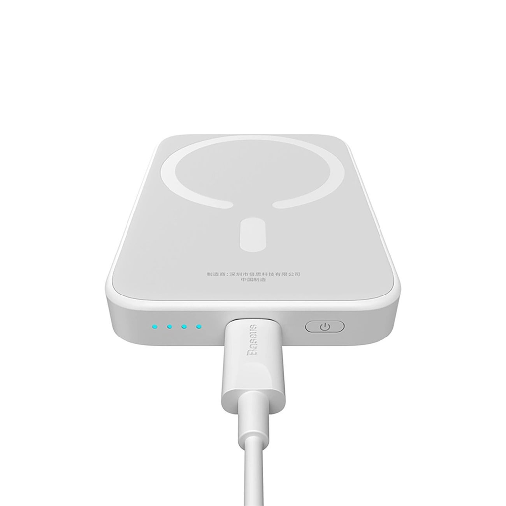 Baseus Magsafe Mini 6000mAh 20W powerbank kábellel Simple Series USB-C - fehér - 8