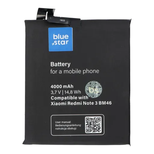 BLUE STAR akkumulátor a XIAOMI REDMI NOTE 3 (BM46) 4000 mAh-hoz