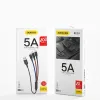 Dudao 3in1 USB-Lighning/ USB Type-C/ micro USB kábel 5A 38 Cm fekete (L10pro) - 3. kép