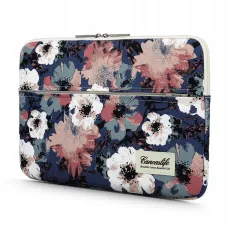 Canvaslife vászon laptop sleeve táska 13 - 14' Blue Camellia