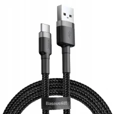 Baseus Halo USB-A - USB-C 2A Kábel 3m - Fekete