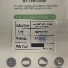 50DB HD Clear Fólia TPU kijelzővédő telefonhoz KOREA ANTI MICROBAL 3xPlusz, 210um, 4 réteg, 180x120mm (DZ-A2010) vágógépekhez