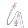 Joyroom S-A42 Crystal-Clear Series 30W USB-C - Lightning kábel 1.2m - fehér - 1. kép