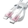 Joyroom S-A42 Crystal-Clear Series 30W USB-C - Lightning kábel 1.2m - fehér - 3. kép