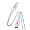 Joyroom S-A42 Crystal-Clear Sorozat 60W USB-C - USB-C kábel 1.2m - fehér - 1. kép