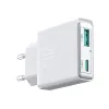 Joyroom JR-TCF14 20W USB-A USB-C szuper vékony fali töltő - Fehér - 2. kép