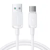 Joyroom Multi-Színes Sorozat A14 USB-A / USB-C 3A Kábel 1.2m - Fehér - 1. kép