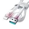 Joyroom S-A42 Crystal-Clear Series 3A USB-A - Lightning kábel 1.2m - fehér - 3. kép