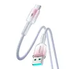 Joyroom S-A42 Crystal-Clear Series 3A USB-A - USB-C kábel 1.2m - fehér - 1. kép