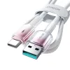 Joyroom S-A42 Crystal-Clear Series 3A USB-A - USB-C kábel 1.2m - fehér - 3. kép