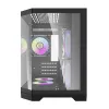Darkflash Számítógépház FT350 + 5 aRGB ventilátor (fekete) - 4. kép