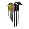 Extra hosszú gömbvégű hatlapfejű kulcskészlet Deli Tools EDL232309H, 1,5-10mm, 9db - 2. kép