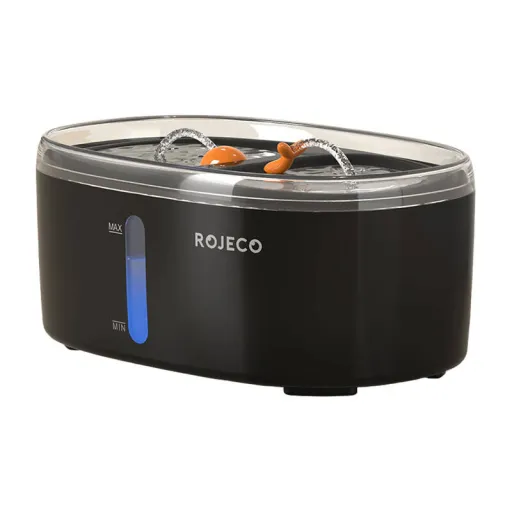 Rojeco 2,5L vízszökőkút háziállatoknak (fekete)