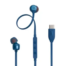 JBL Tune 310C Pure Bass fülbe dugható fejhallgatók (Type-C), Kék EU