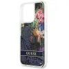 Guess Flower Liquid Glitter tok iPhone 13 Pro Max - kék - 4. kép