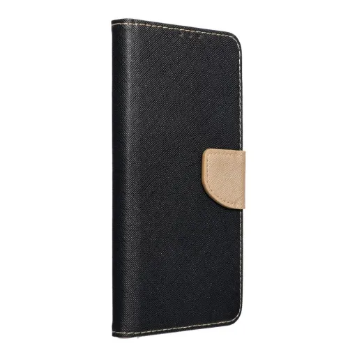 FANCY fliptok Xiaomi Redmi 9A fekete/arany tok FANCY fliptok Xiaomi Redmi 9A fekete/arany tok