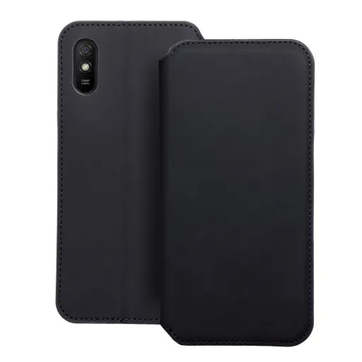 DUAL POCKET fliptok XIAOMI Redmi 9A / 9AT fekete tok