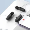 HOCO 2 x lavalier vezeték nélküli mikrofon Lightning / Type C L15 fekete, - 4. kép