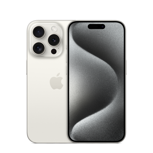 Apple iPhone 15 Pro 1TB Fehér Titán mobiltelefon (mtvd3sx/a)