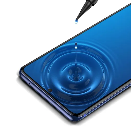 Baseus 2x 0.25 mm 3D kijelzővédő üvegfólia UV LED lámpával Samsung S20 Ultra 