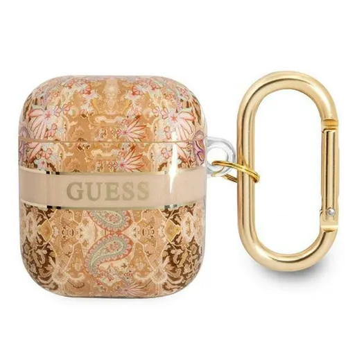 GUESS tok APPLE AirPods 1/2 GUA2HHFLD (Paisley Strap Kollekció) arany