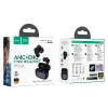 HOCO vezeték nélküli fülhallgató bluetooth TWS ANC + ENC EQ20 fekete, - 4. kép