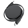 Acefast C13-03 USB-C - USB-C 60W Kábel Visszahúzható - Fekete - 2. kép