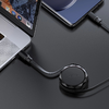 Acefast C13-03 USB-C - USB-C 60W Kábel Visszahúzható - Fekete - 3. kép