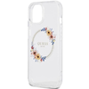 Guess IML Flowers Wreath MagSafe iPhone 15 / 14 / 13 tok - áttetsző - 4. kép