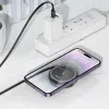 HOCO vezeték nélküli töltő visszahúzható kábellel Type C kompatibilis MagSafe és APPLE Watch 15W CQ18 fém szürke - 1. kép