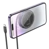 HOCO vezeték nélküli töltő visszahúzható kábellel Type C kompatibilis MagSafe és APPLE Watch 15W CQ18 fém szürke - 3. kép