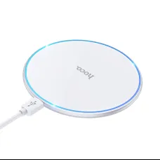 HOCO vezeték nélküli töltő fényjelzéssel 2A 15W CW6 Pro fehér