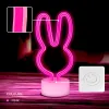 Neon LED állványon NYUSZI rózsaszín USB-C FSC-10 Forever Light - 1. kép