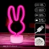 Neon LED állványon NYUSZI rózsaszín USB-C FSC-10 Forever Light - 2. kép