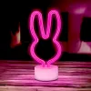 Neon LED állványon NYUSZI rózsaszín USB-C FSC-10 Forever Light - 3. kép
