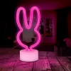 Neon LED állványon NYUSZI rózsaszín USB-C FSC-10 Forever Light - 4. kép