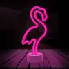 Neon LED állvánnyal FLAMINGO rózsaszín USB-C FSC-11 Forever Light - 0. kép