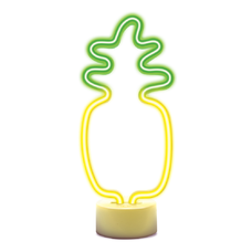 Neon LED állványon ANANÁSZ narancs zöld USB-C FSC-12 Forever Light