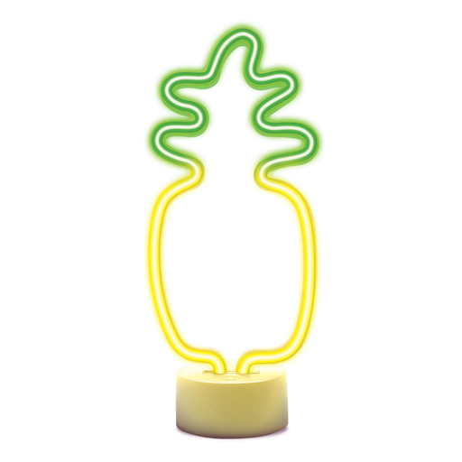 Neon LED állványon ANANÁSZ narancs zöld USB-C FSC-12 Forever Light