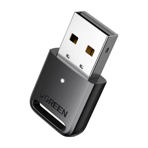 Adapter / vevő USB Bluetooth 5.3 Ugreen CM591, LED, hatótáv 20m (fekete)