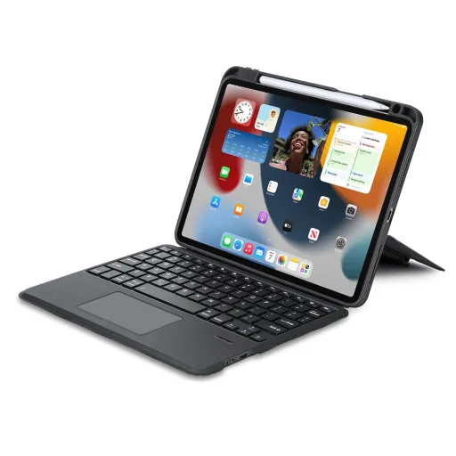 Dux Ducis DK Series Bluetooth billentyűzetes fliptok Apple iPad Air 4/5/iPad Pro 11 (2018/2020/2021/2022) - Fekete tok