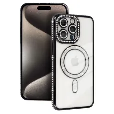Bling fliptok Samsung Galaxy A35 5G fekete tok