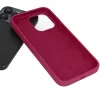 Raspberry színű Silicone Lite tok Samsung Galaxy S24 Ultra-hoz - 2. kép