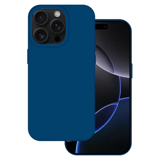 Tel Protect Szilikon Prémium iPhone 16 Pro tok navy