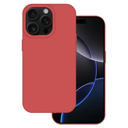 Tel Protect Szilikon Prémium iPhone 16 Pro Max tok korall