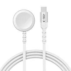 Tech-protect Mc01 Ultraboost Mágneses Töltő Type-c Kábel 120cm Apple Watch Fehér